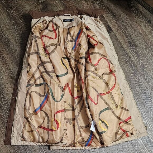 Lauren Ralph Embroidered Quilted Hooded Jacket Size:XL  NWT - Picture 7 of 11